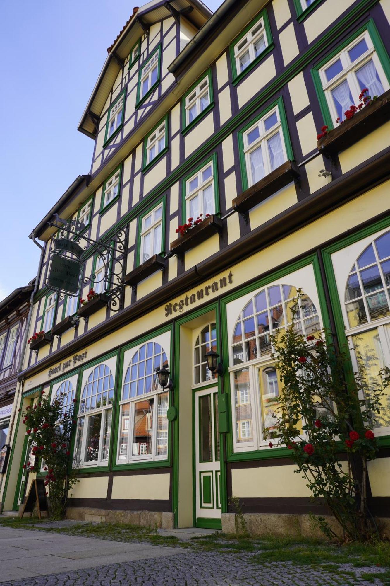 Hotel Garni Zur Post Wernigerode Kültér fotó